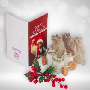 Bono de Navidad y velas